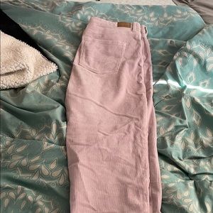 Pink corduroy American eagle jeans